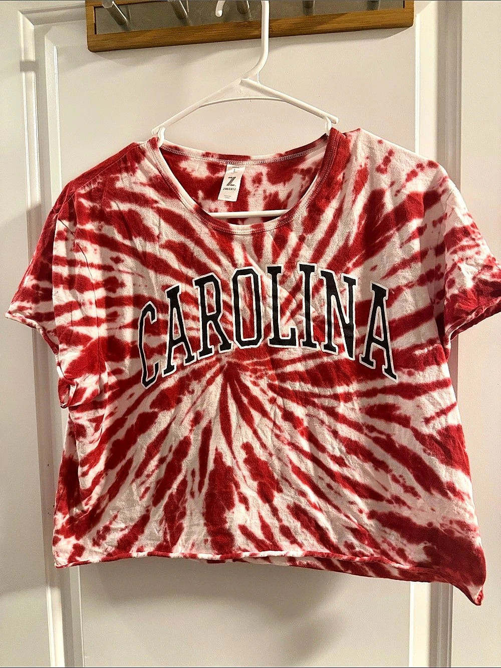 🥳 5 for $25 BUNDLE Carolina GamecockTie-Dye Short Sleeve Crop Tee Large